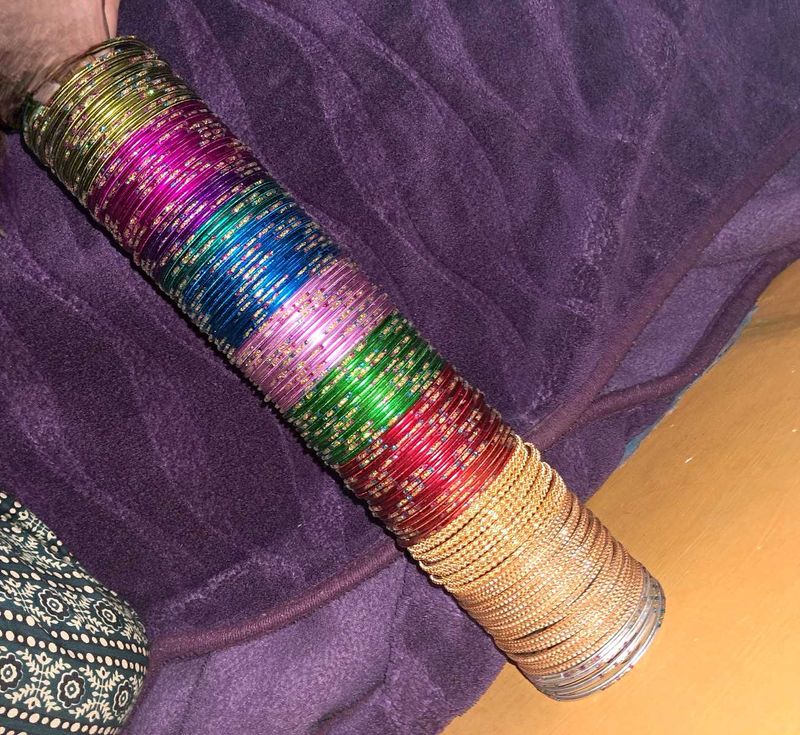 Metal Bangles Multicolor SET