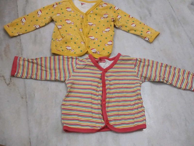Baby Full Sleeves Vests- Set of 2