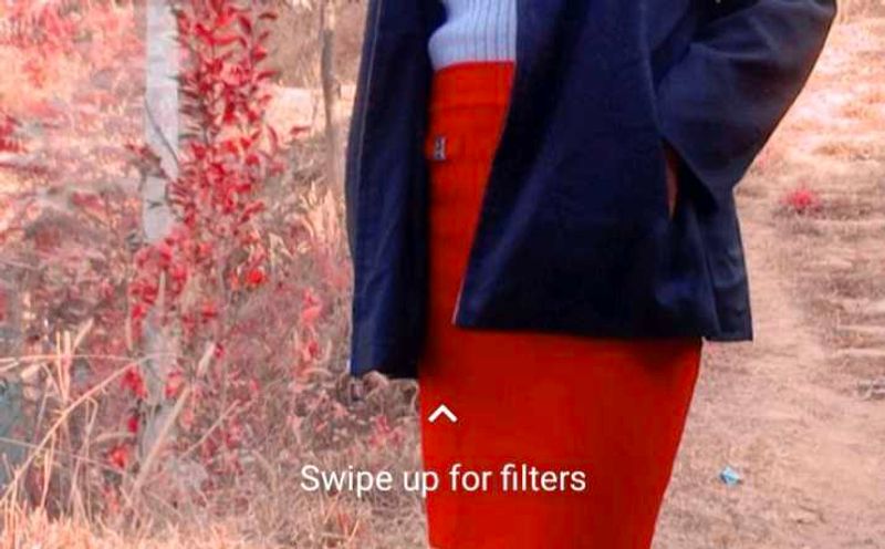 Red Mid pencil Skirt