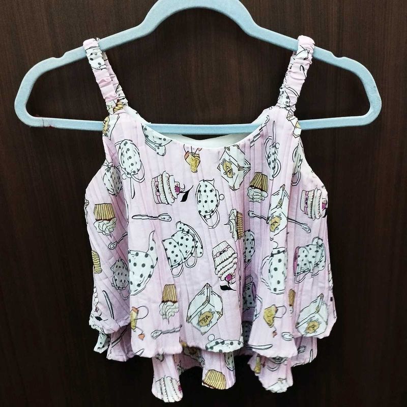 Cute Patterned Crop Top