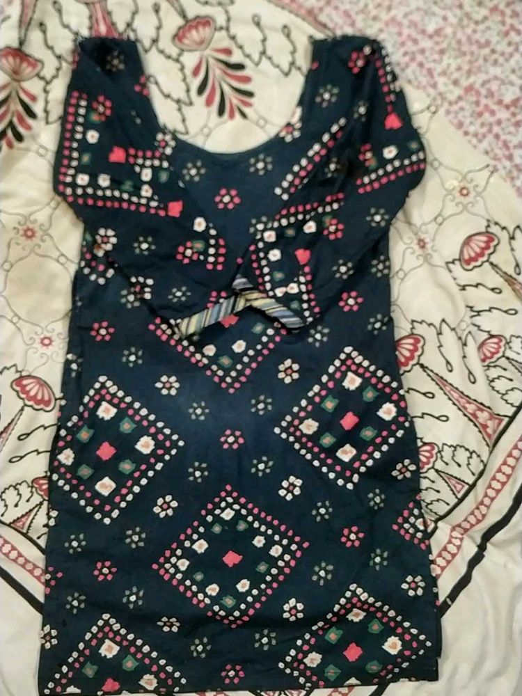 Bandhani Print Dress