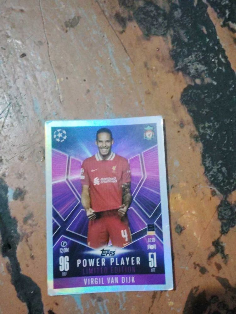 Virgil Van Dijk Topps Card