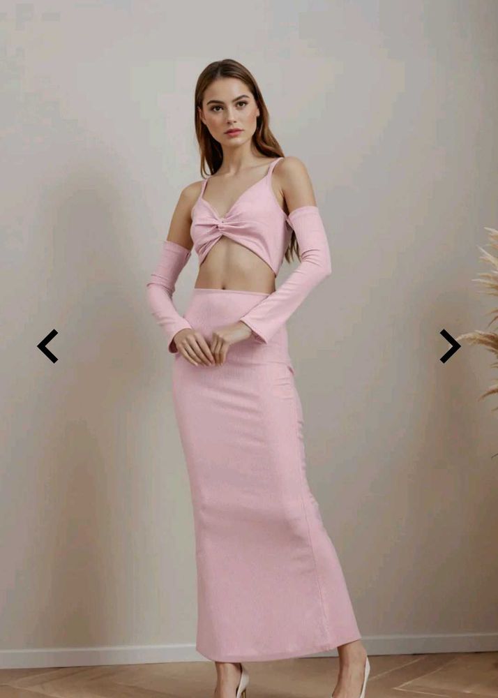 Shein Cute Tie-しp Halter Neck Full Sleeve Ribbed B