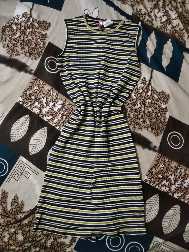 Stripped Bodycon Dress