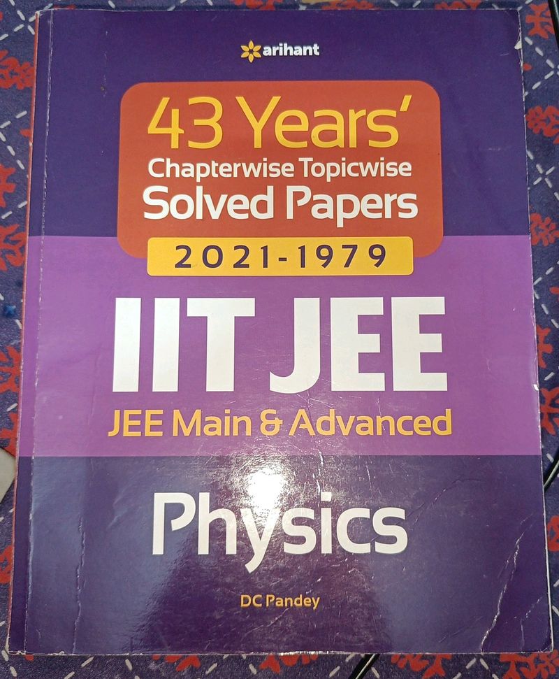 Arihant 43years Chapterwise Topicwise Solved Paper