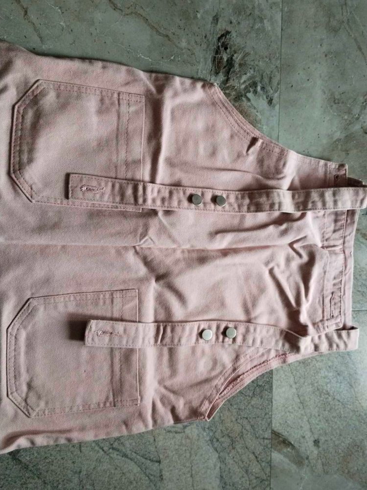 Cute Pink Overall Dress