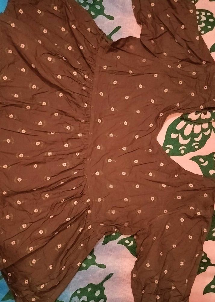 Cute Maroon Polka Dot Top