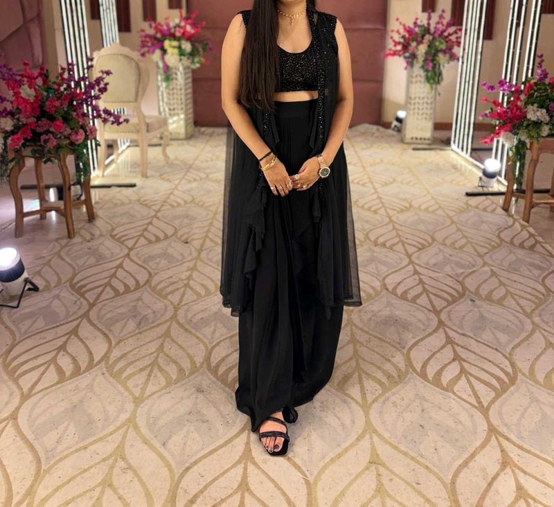 Trending Black Three-piece Set