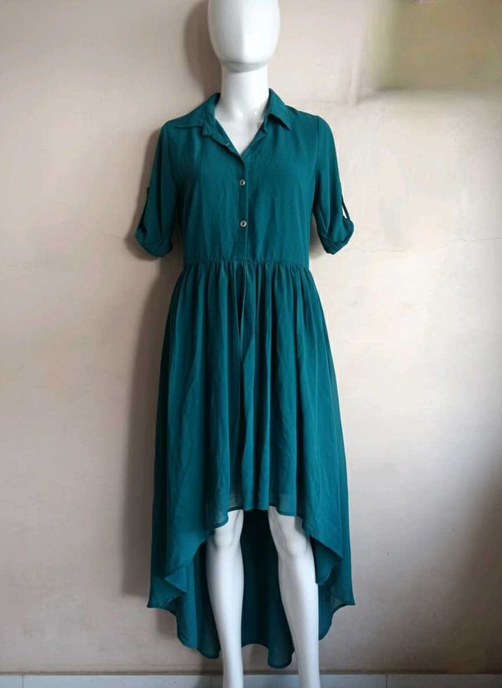 Green Hi-Lo Dress