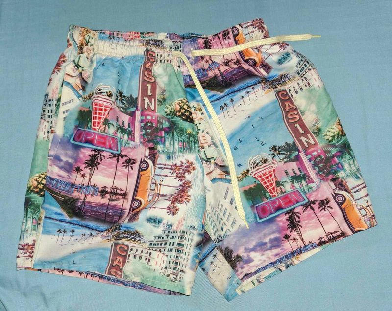 Scenic Print Swim Shorts