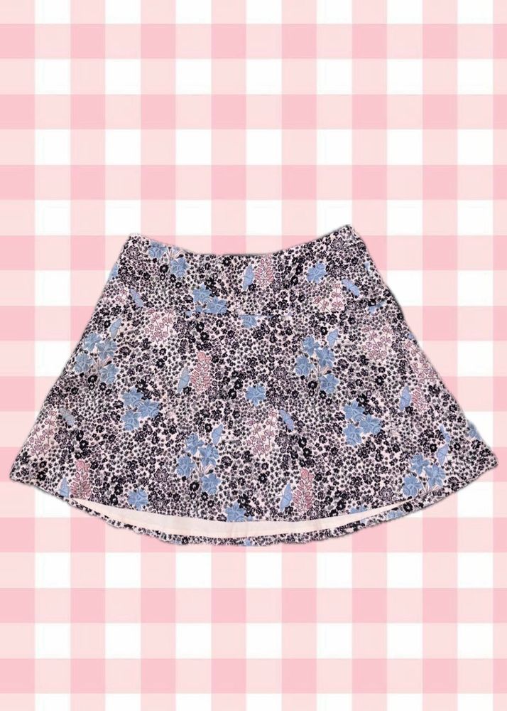 °❀⋆.ೃ࿔ y2k plus size floral miniskirt °❀⋆.ೃ࿔*