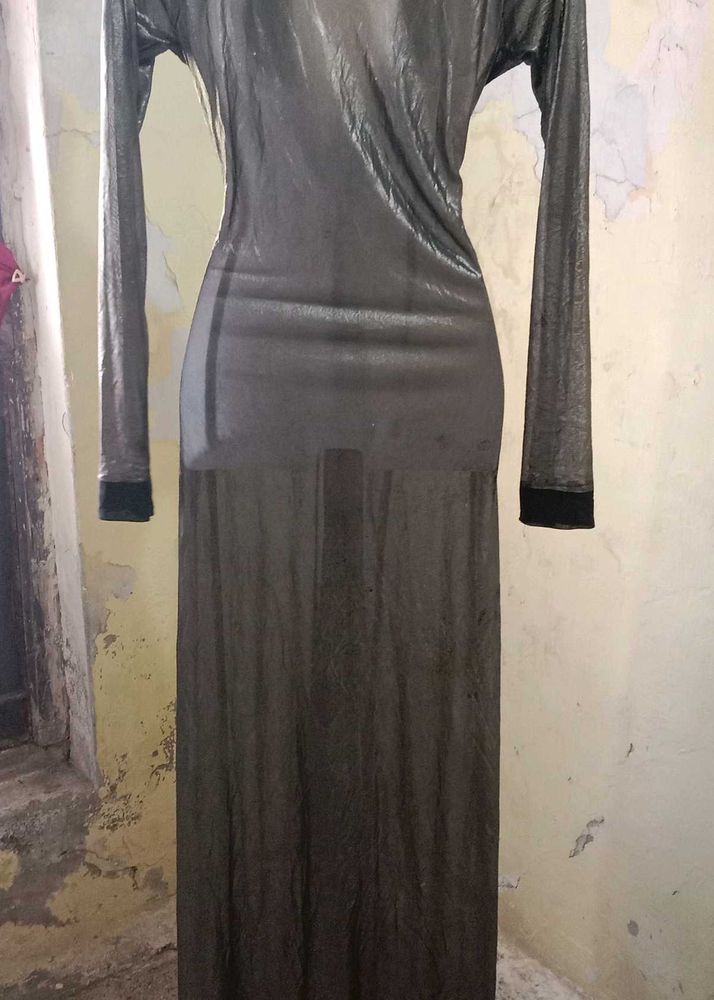 Elegant Sheer Maxi Dress