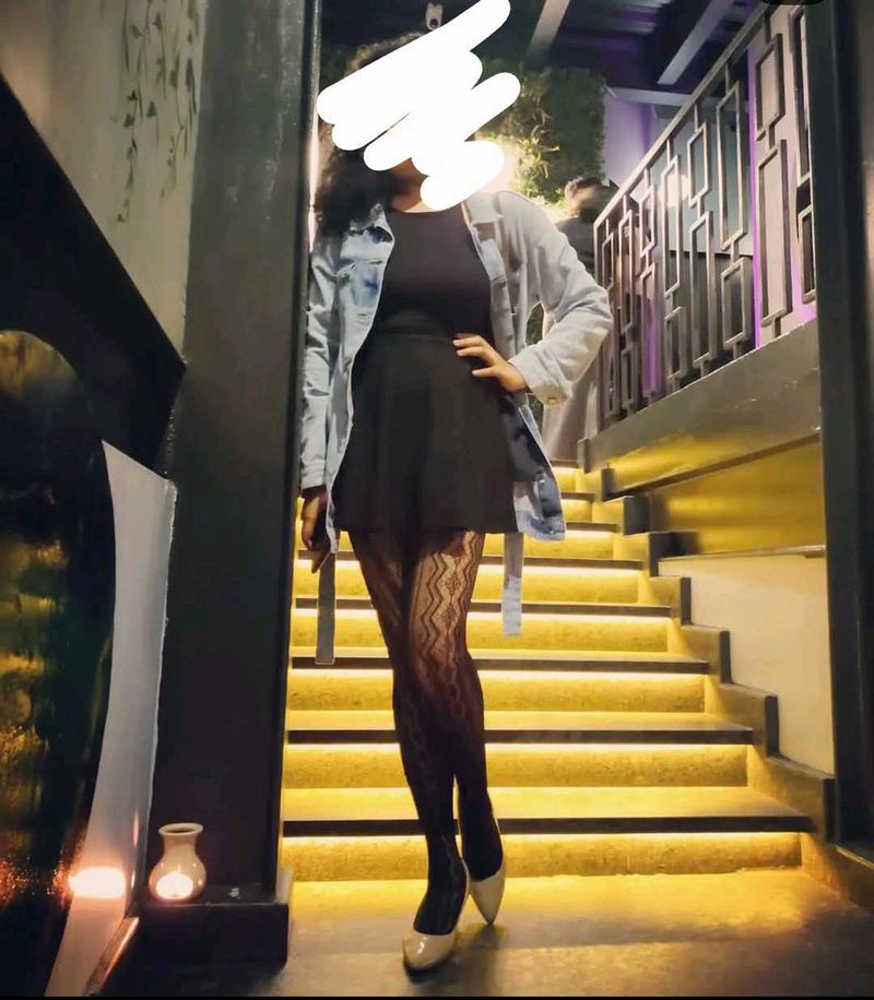 Korean Style Pleated Black Mini Skirt: Used Once
