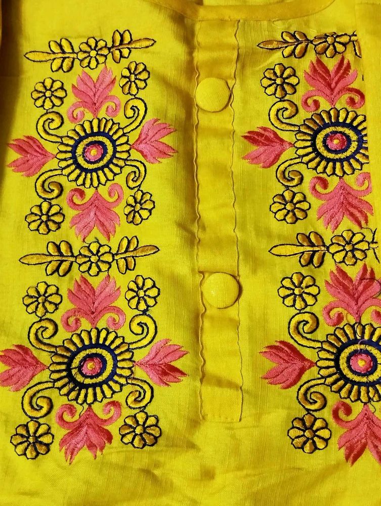 HANDWORK A-LINE KURTI