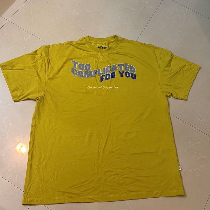 Yellow Graphic Print Tee