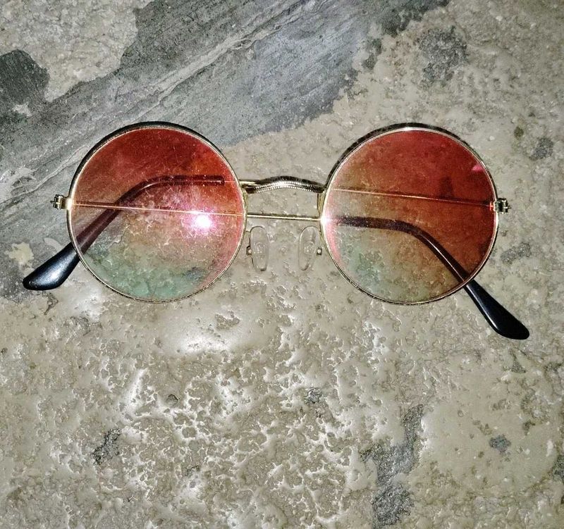 Retro Round Sunglasses - Gradient Lenses