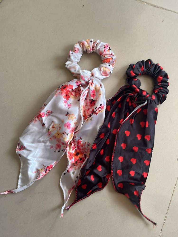 Scarf, Scrunchie, Hair Tie Valentine special