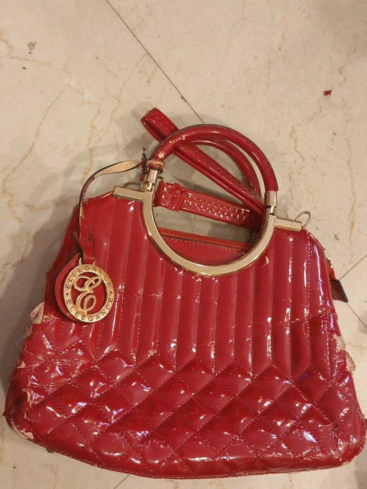 Red Elegance Handbag
