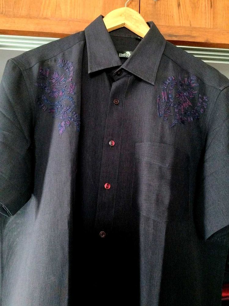 Black Party Wear Shirt size 42 almost new