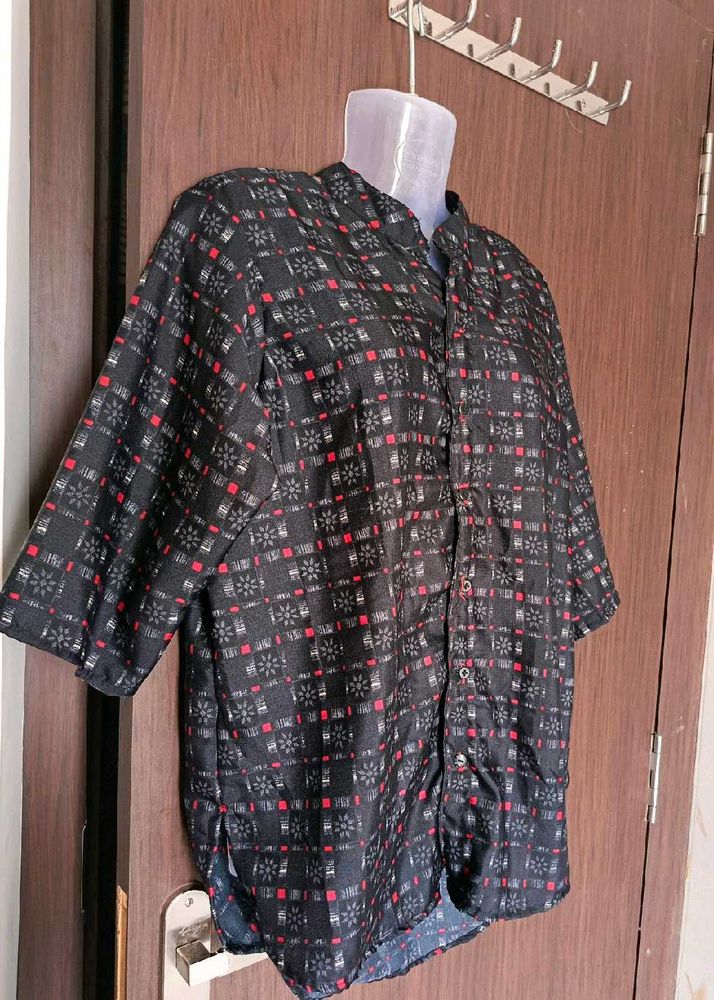 Printed High Low Short Tunic