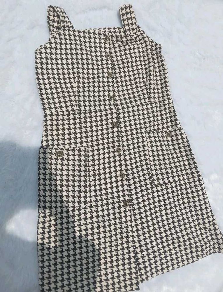 Houndstooth Mini Dress