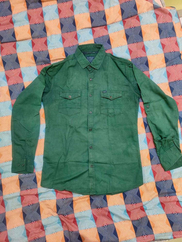 Green Casual Shirt