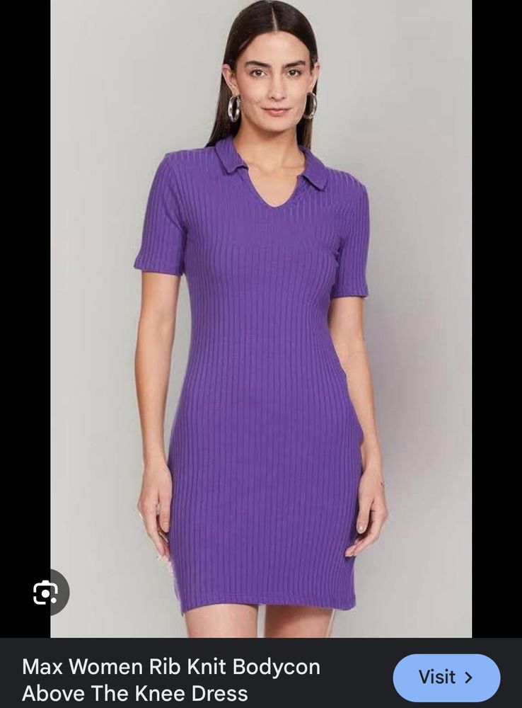 Max Purple Bodycon Dress