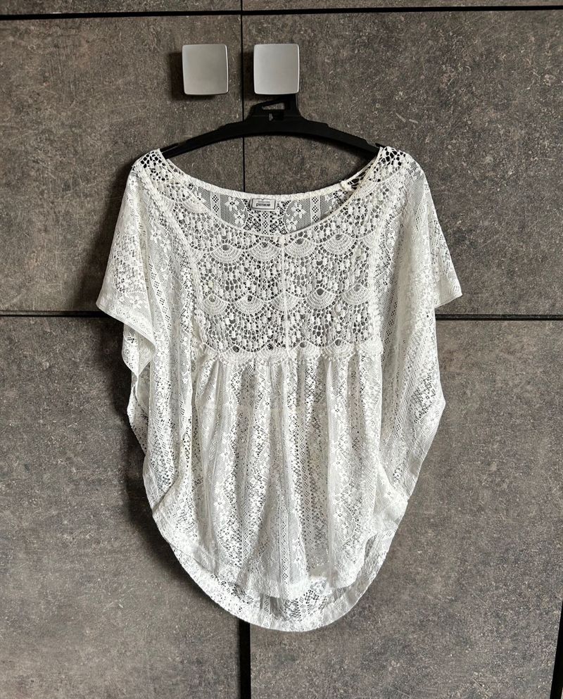 Pimkie White Lace Cover-Up