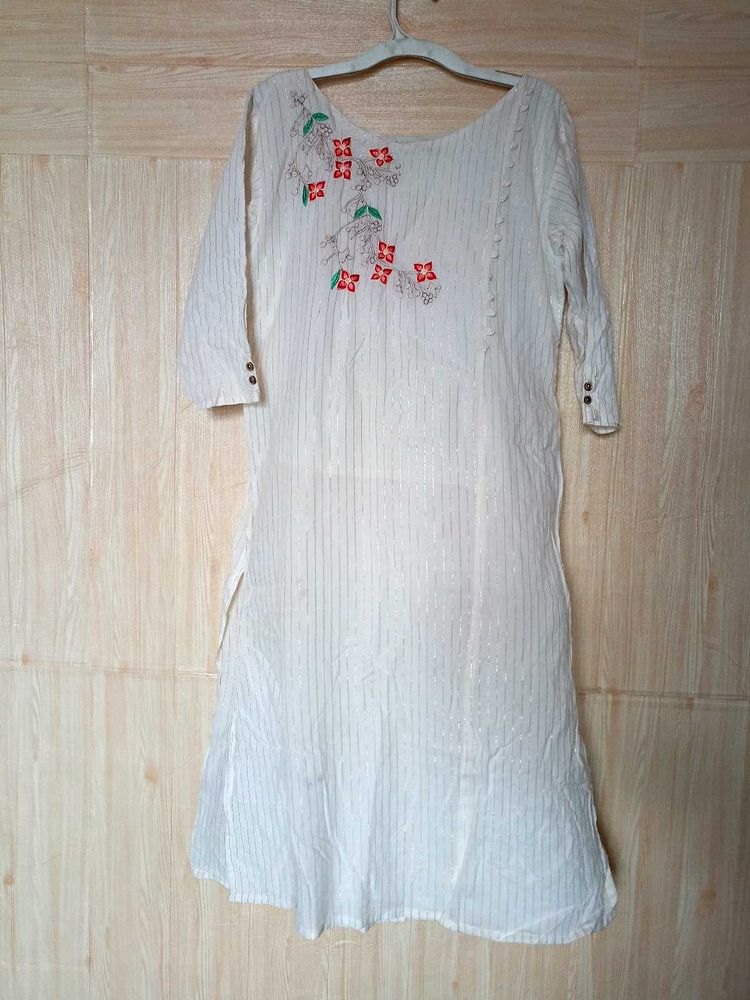 White line  Kurti For Women