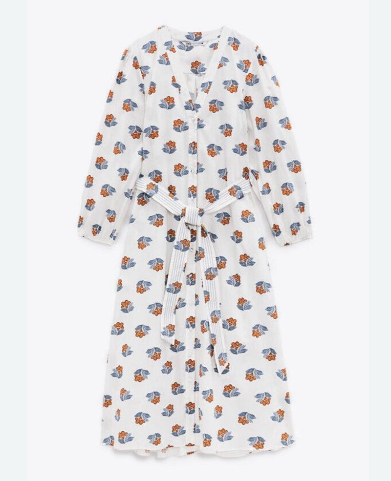 Zara White Shirt Dress