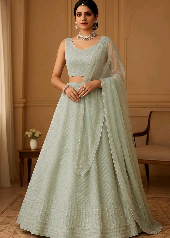 Beautiful Chickenkari Lehenga💗