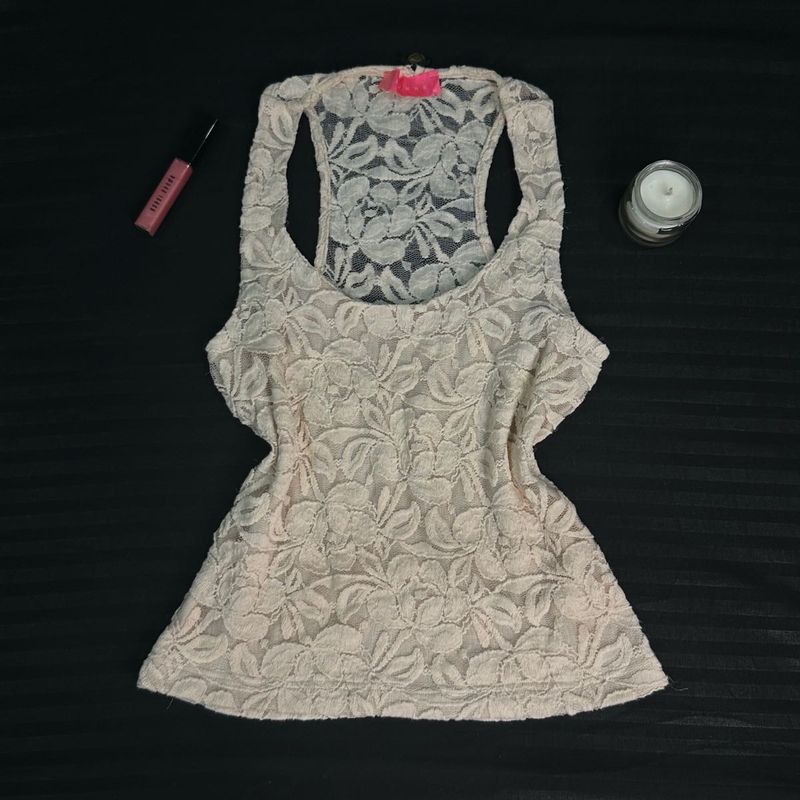 Ivory Lace Tank Top