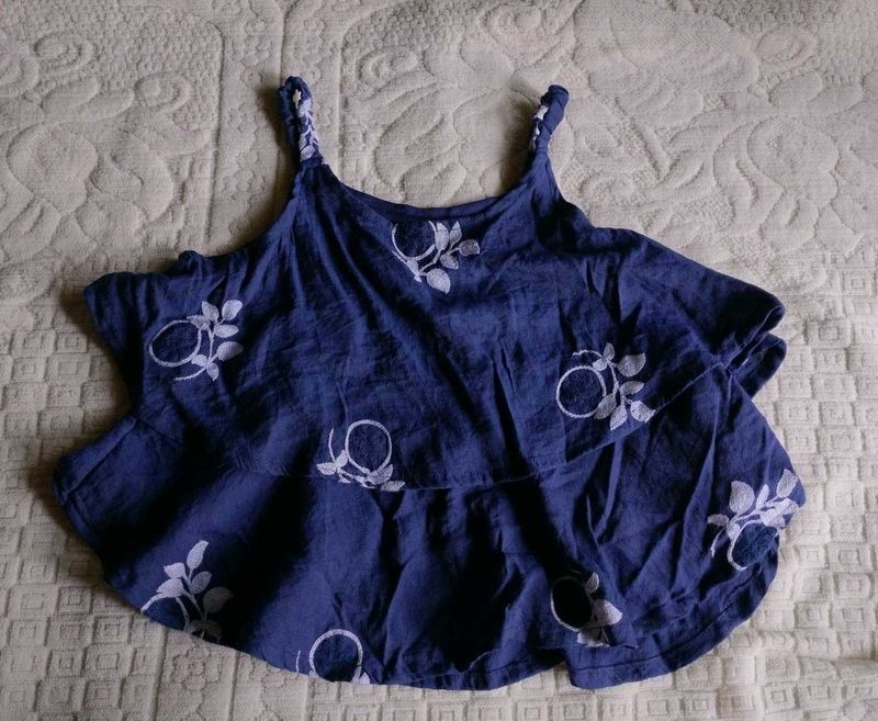 Peplum Top With Shirt/Shrug
