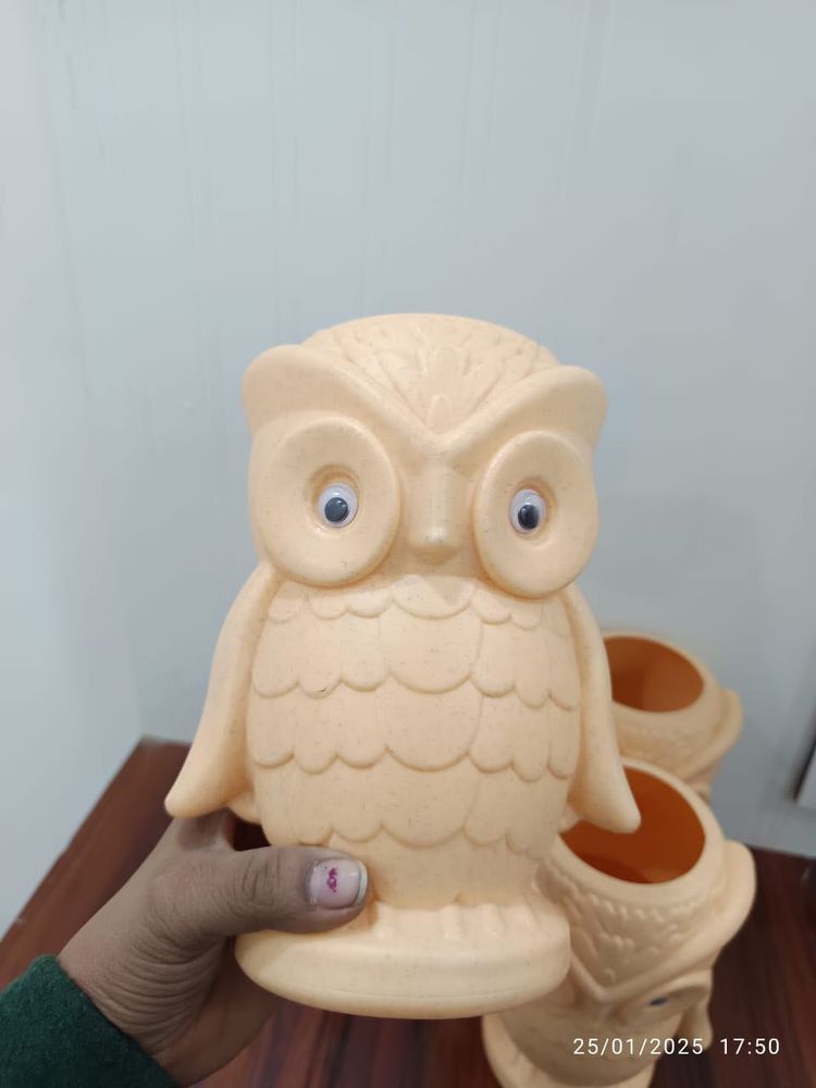 Owl Shaped Planter Pots