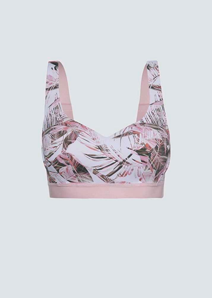 Sports Paded Flower Print Bra