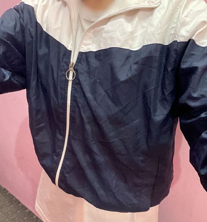 Two-Tone Windbreaker Jacket