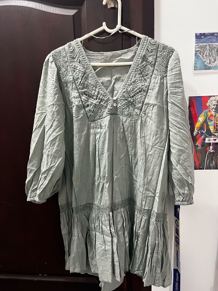 Boho Embroidered Top