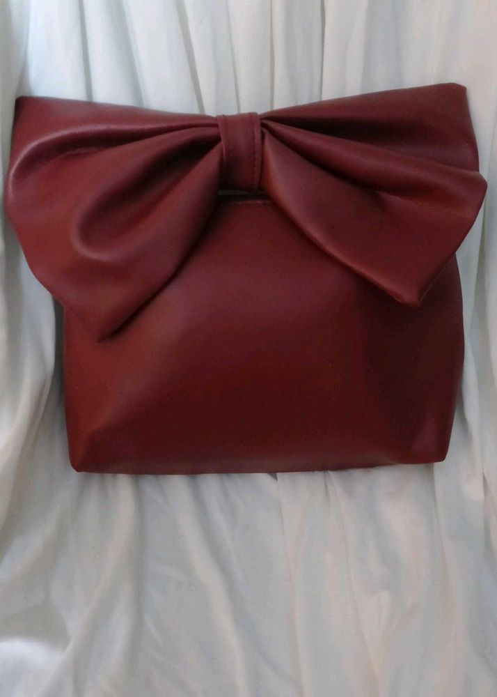 Cherry Red Bow Handbag