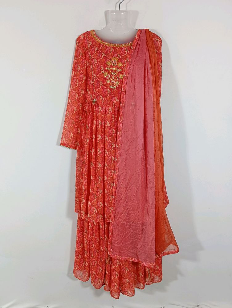 Multicolor Printed Sharara Set (Women)