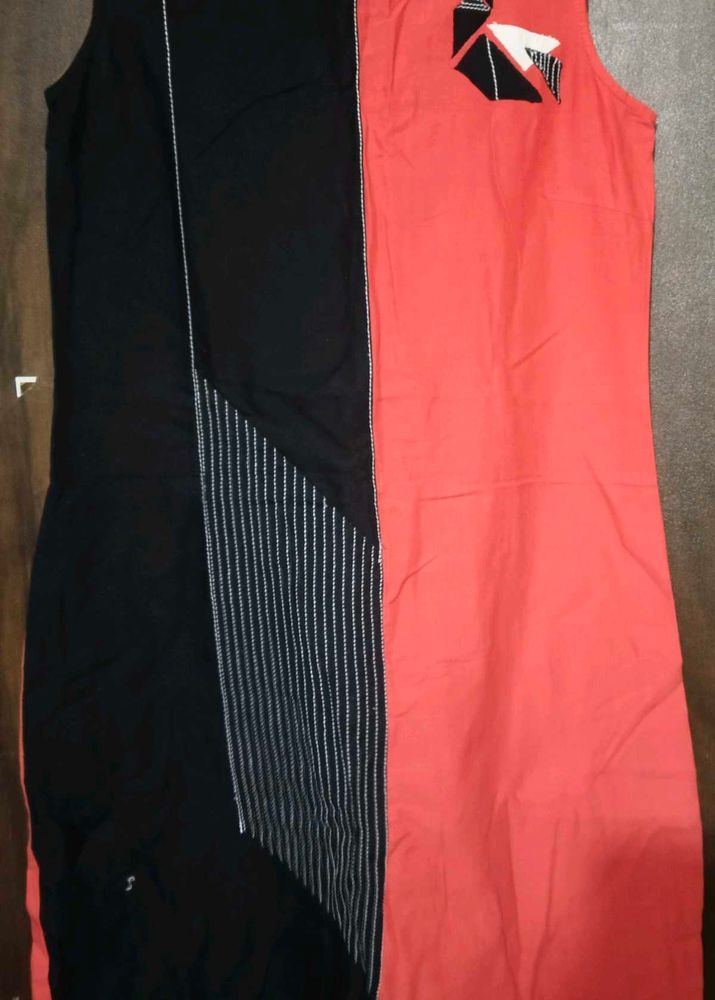 Color Block Sleeveless Dress