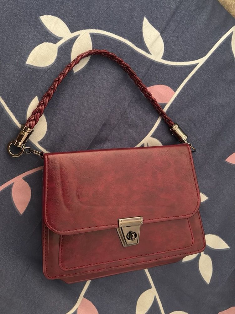 Burgundy Crossbody Bag
