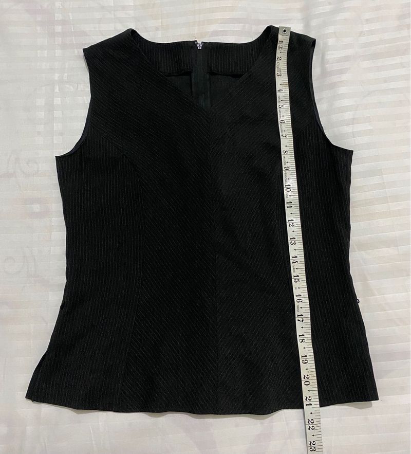 Sleeveless Black Top