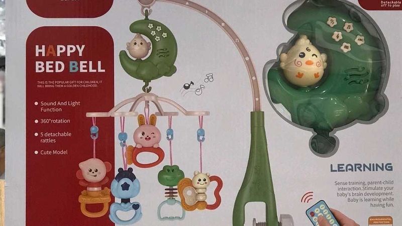 Musical Cot Mobile Crib Bed Bell Hanging