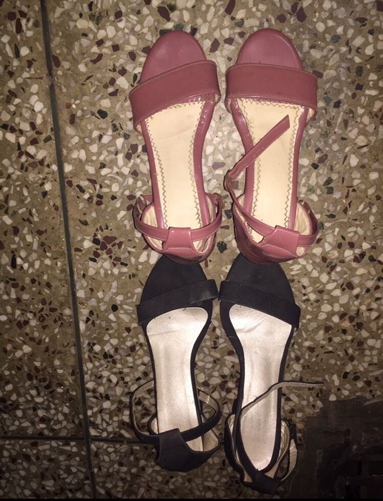 Heels (Pink and Black)