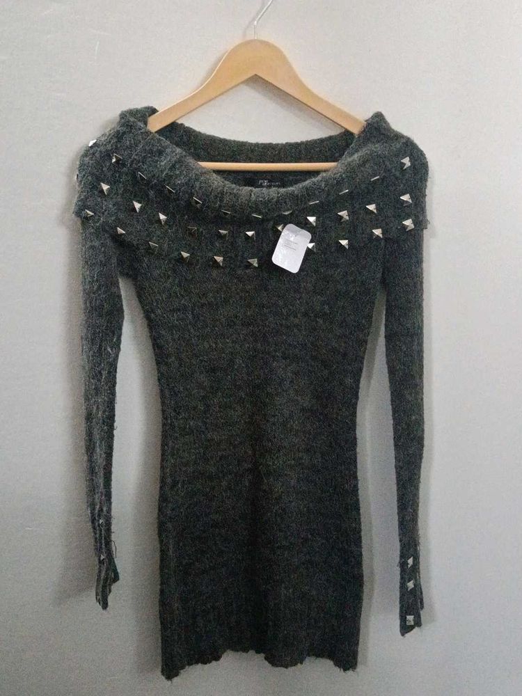 off shoulder winter top