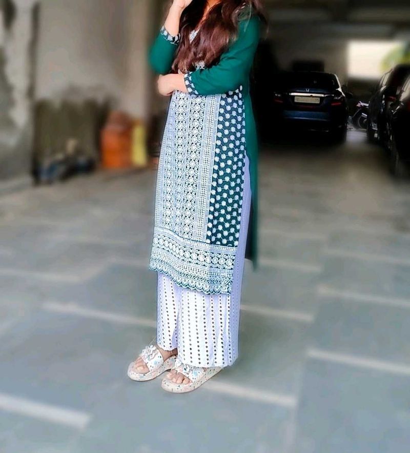 Elegant Green Kurta Set