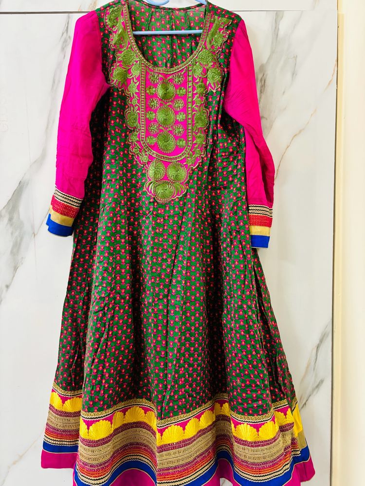 Festive  Anarkali Three Piece Set