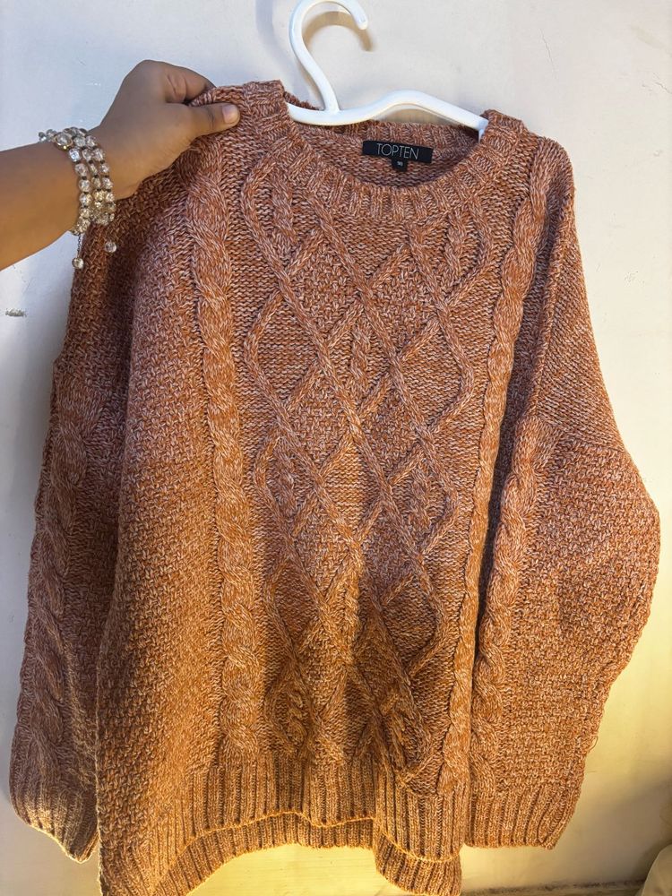 Cozy Cable Knit Pullover Sweater