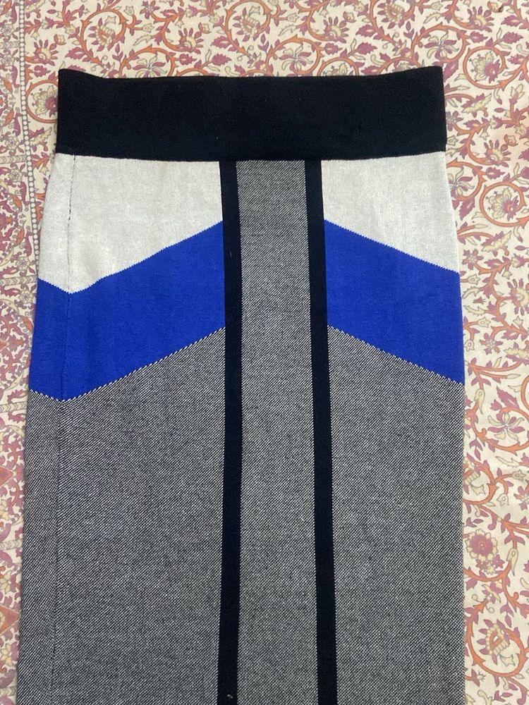 Stylish Color Block Skirt
