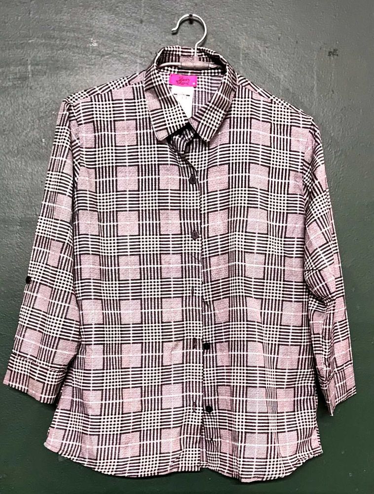 Plaid Button-Down Shirt